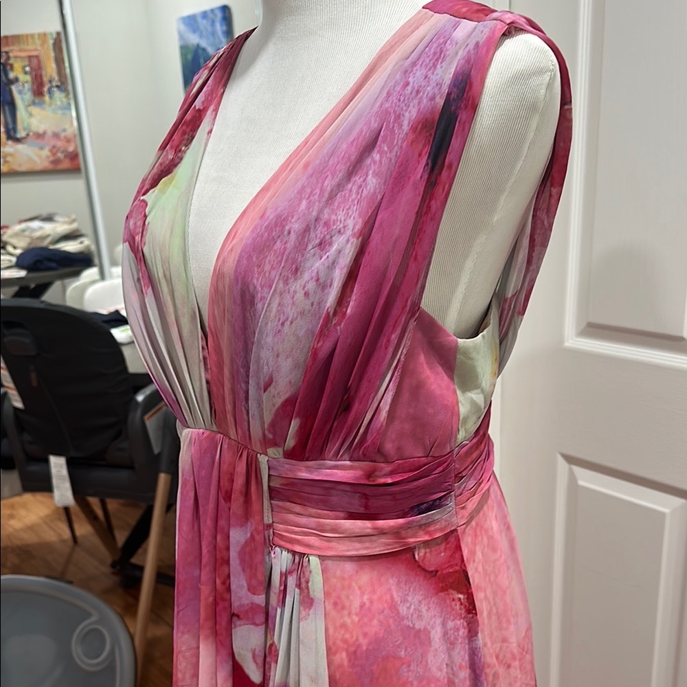 Fame and Partners Pink Floral Maxi Dress - Picture 5 of 6